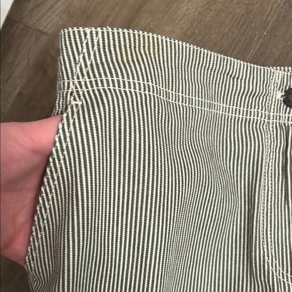 Talbots Women’s Gray White Striped Nautical Summer Classic Basic Skirt Size 14 - Picture 3 of 8